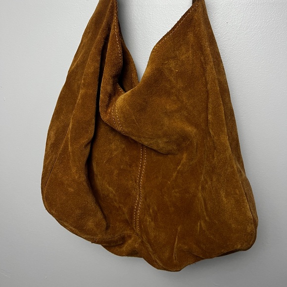 Brown Suede Shoulder Bag - Picture 2 of 2